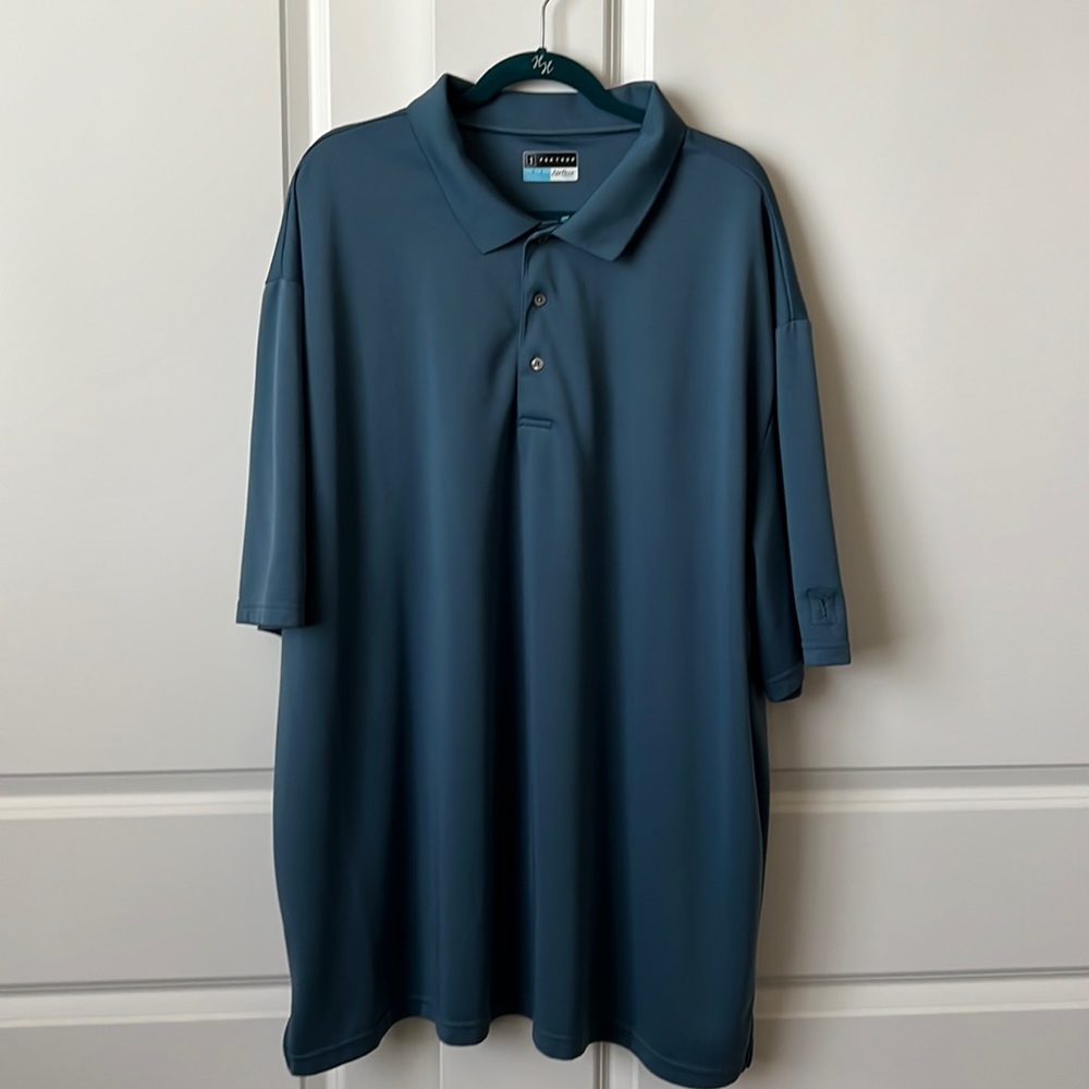PGA TOUR Air Flux Performance Polo Shirt Heron Green 4XLT